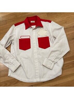 Acne Studios Men’s Western Button Up Red And White